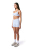 Tone Crossover Hidden Scrunch Shorts - Dusty Blue